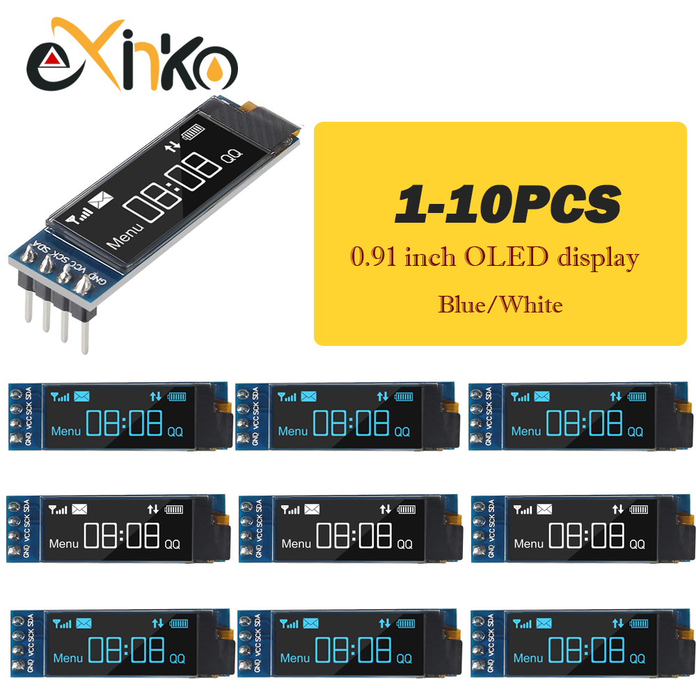 Ssd1306 - 1-10 ชิ้น โมดูลจอแสดงผล OLED ขนาด 0.91