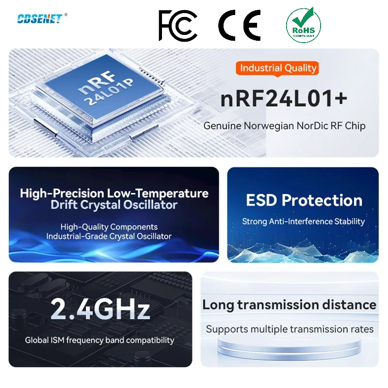 Nrf24L01 - 2 ชิ้น nRF24L01+ PA LNA 2.4GHz