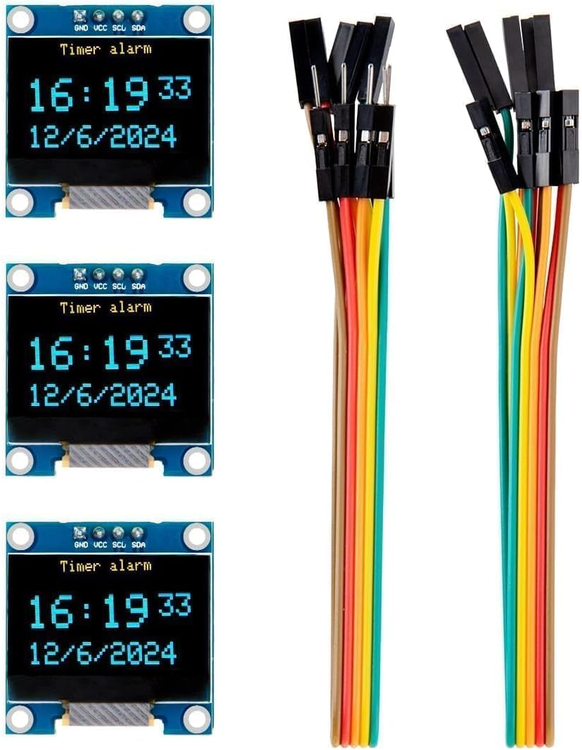 Ssd1306 - 3 ชิ้น 0.96 นิ้วหน้าจอ OLED โมดูลจอแสดงผลขนาดกะทัดรัดเรืองแสงได้เอง