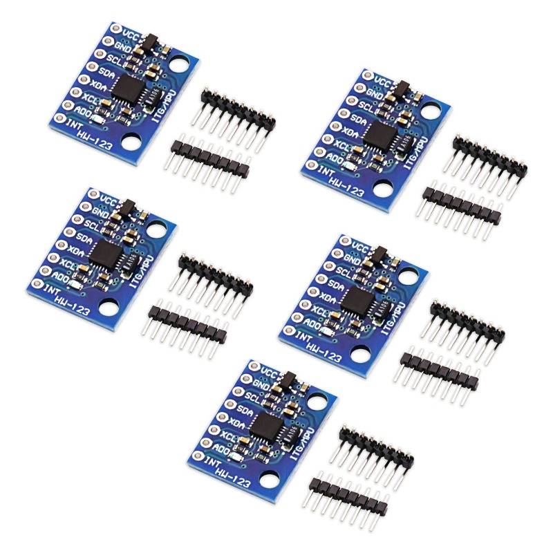 Mpu6050 - 5 ชิ้น GY-521 MPU-6050 MPU6050 โมดูลเครื่องวัดความเร่งไจโรสโคป，3