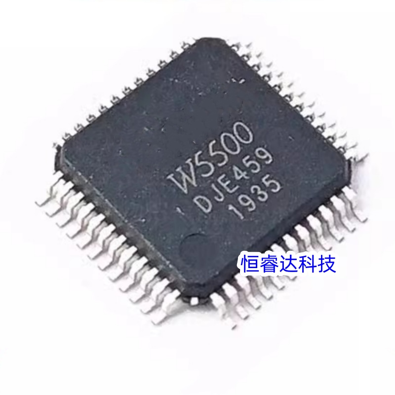 Ethernet W5500 - 1 ชิ้น/ล็อต W5500 LQFP-48 ชิปไอซีควบคุมฮาร์ดแวร์แบบฝังตัวสำหรับอีเธอร์เน็ต มีสินค้าในสต็อก