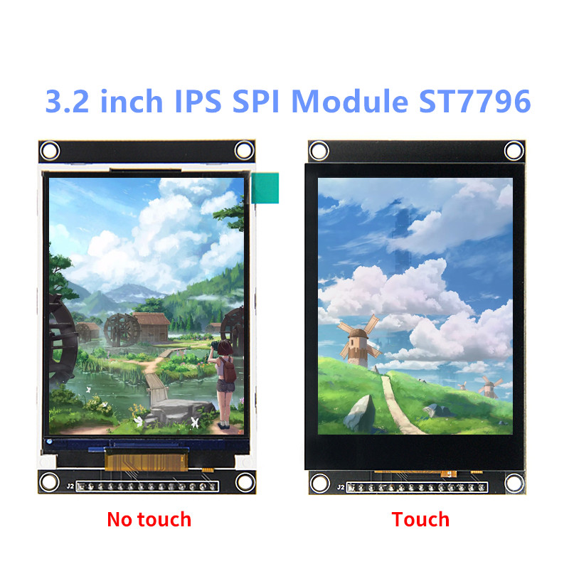 Ili9341 - พอร์ตอนุกรม SPI ขนาด3.2นิ้ว LCD TFT โมดูลแสดงผลหน้าจอสัมผัสแบบ