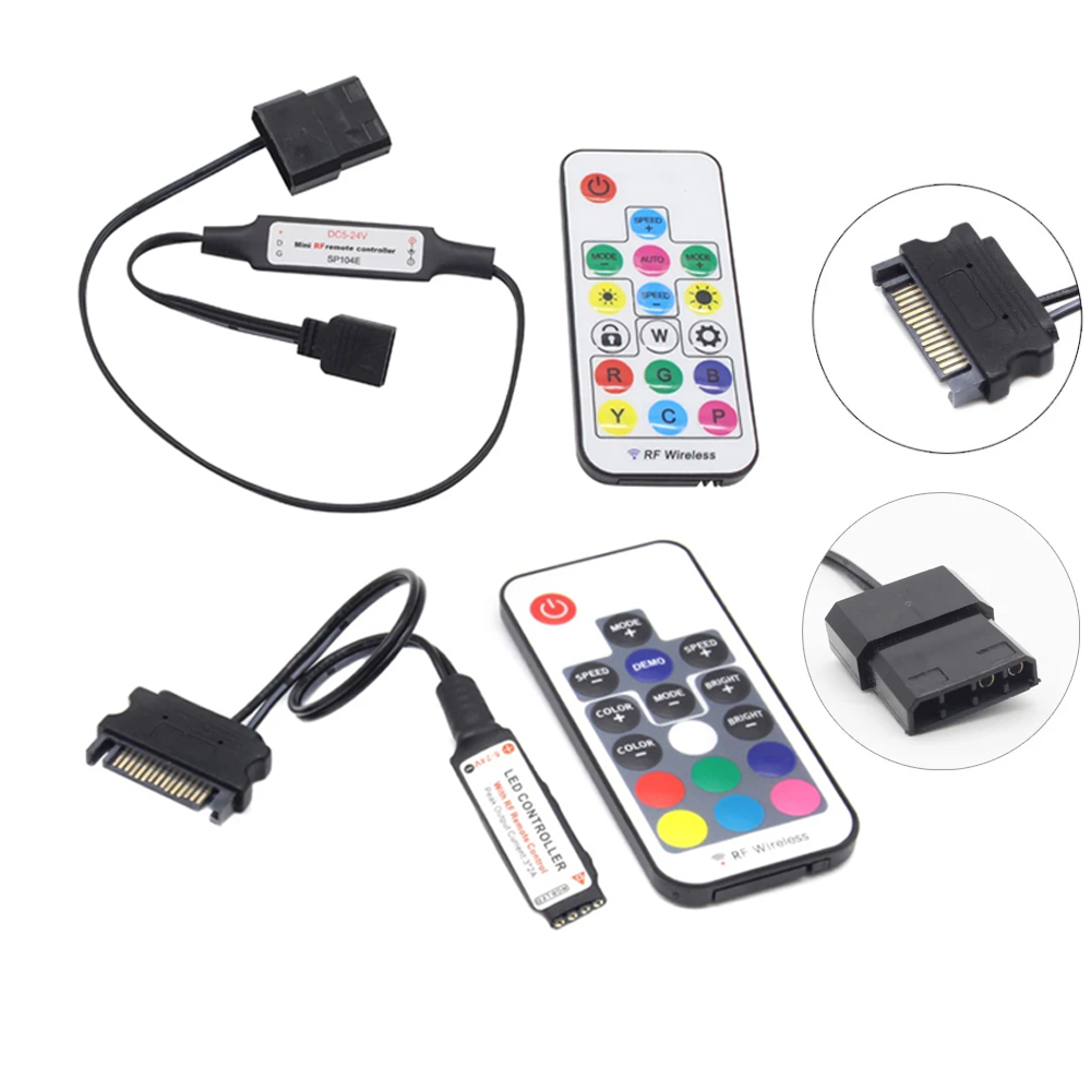 Ws2812B Strip 5V - SATA Molex RGB Controller 5V 3Pin