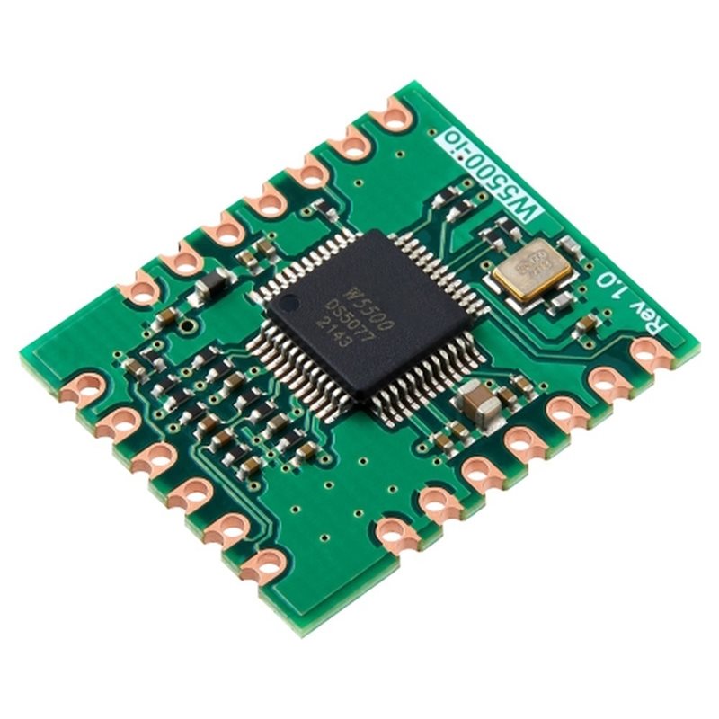 Ethernet W5500 - โมดูลอีเธอร์เน็ต AB42-W5500-Io อินเทอร์เฟซ SPI ดีไซน์กะทัดรัด