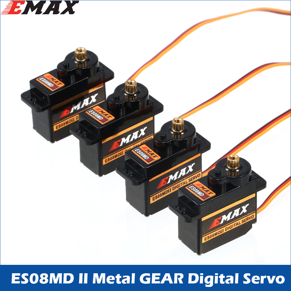 Servo Sg90 - 2/4/10 ชิ้น EMAX ES08MD II เกียร์โลหะดิจิตอลเซอร์โวอัพ