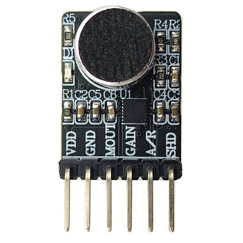 Microphone Module - ซุปเปอร์เซล DC2.7-5.5V MAX9814 โมดูลไมโครโฟนแอมพลิฟายเออร์ AGC ไมโครโฟนแบบลดเสียงรบกวนอัตโนมัติสำหรับอาร์ดูโน่/ESP32