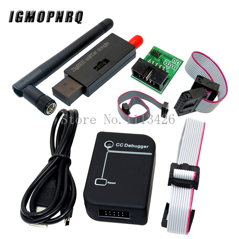 Zigbee Cc2531 - ZigbeeจำลองCC2531 CC-Debuggerโปรแกรมเมอร์USB CC2540 CC2531 Snifferพร้อมเสาอากาศโมดูลบลูทูธเชื่อมต่อDownloaderสาย