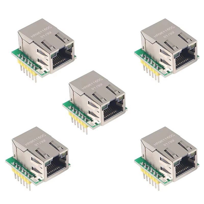 Ethernet W5500 - 3CGRO-USR-ES1 W5500 โมดูลเครือข่ายอีเธอร์เน็ต 5 ชิ้นอินเทอร์เฟซ SPI/รองรับ