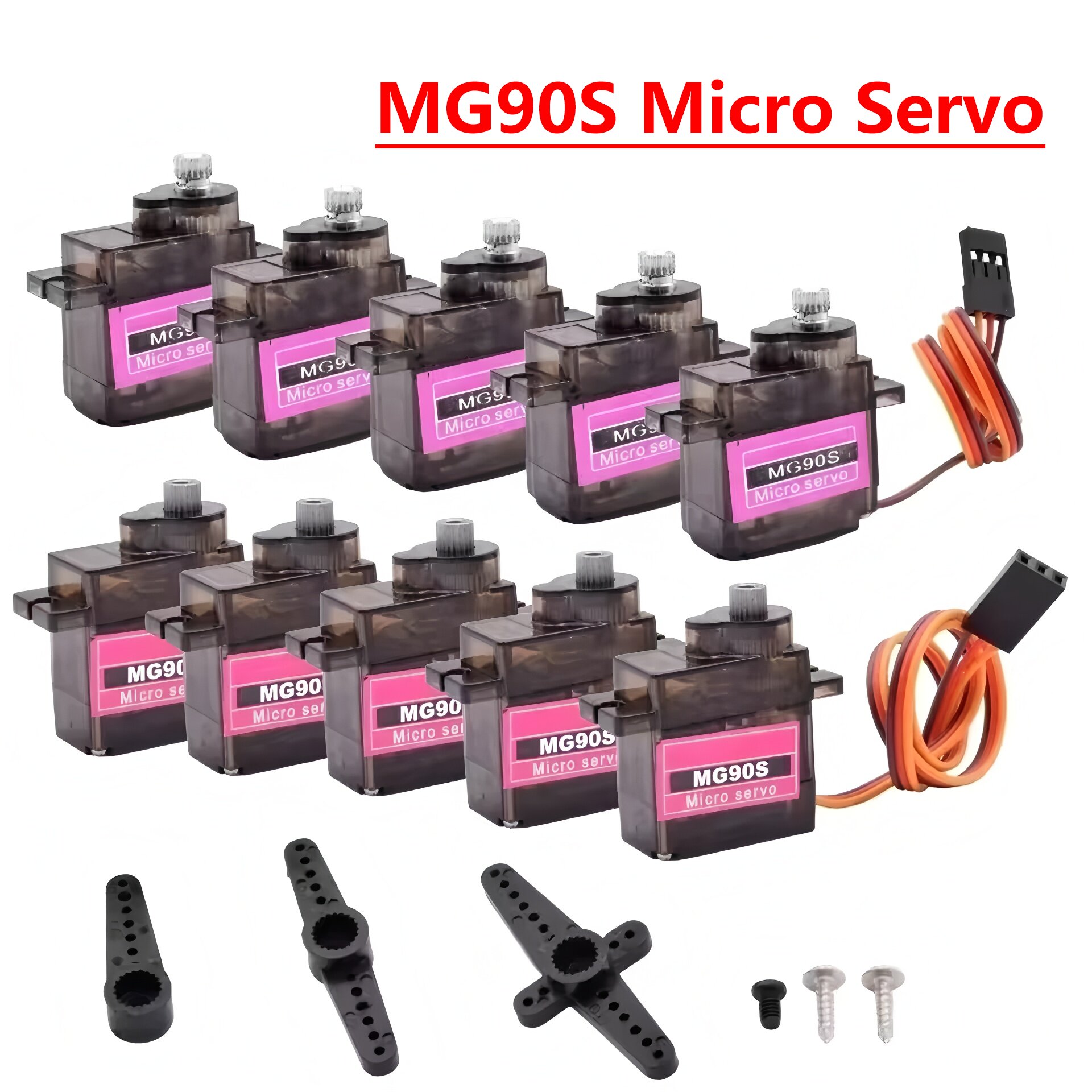 Servo Sg90 - 4/5/10/20pcs MG90S Micro Servo มอเตอร์เกียร์โลหะ Analog