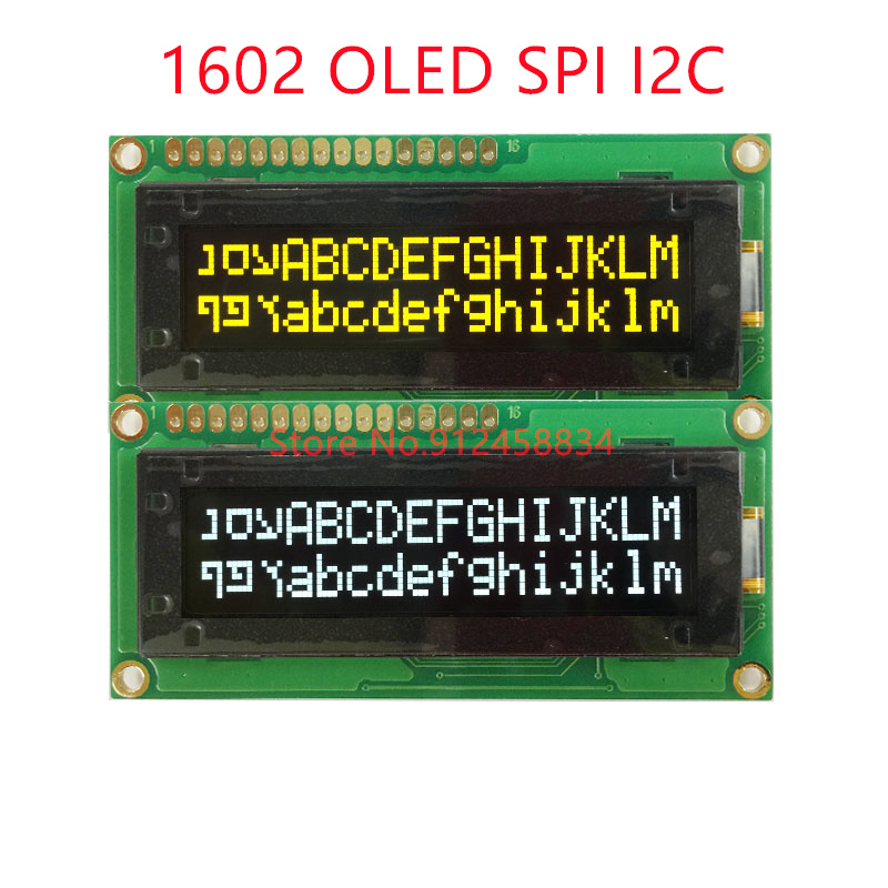 Lcd 1602 - โมดูลจอแสดงผล 1602 16X2 OLED SPI I2C