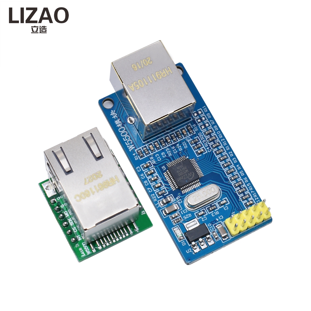 Ethernet W5500 - LIZAO W5500 โมดูลเครือข่ายอีเธอร์เน็ต, บอร์ดอินเทอร์เฟซ TCP/IP โปรโตคอล