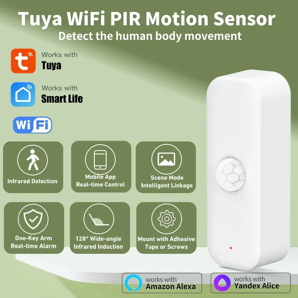 Pir Motion Sensor - Tuya WiFI Motion Sensor PIR สมาร์ท