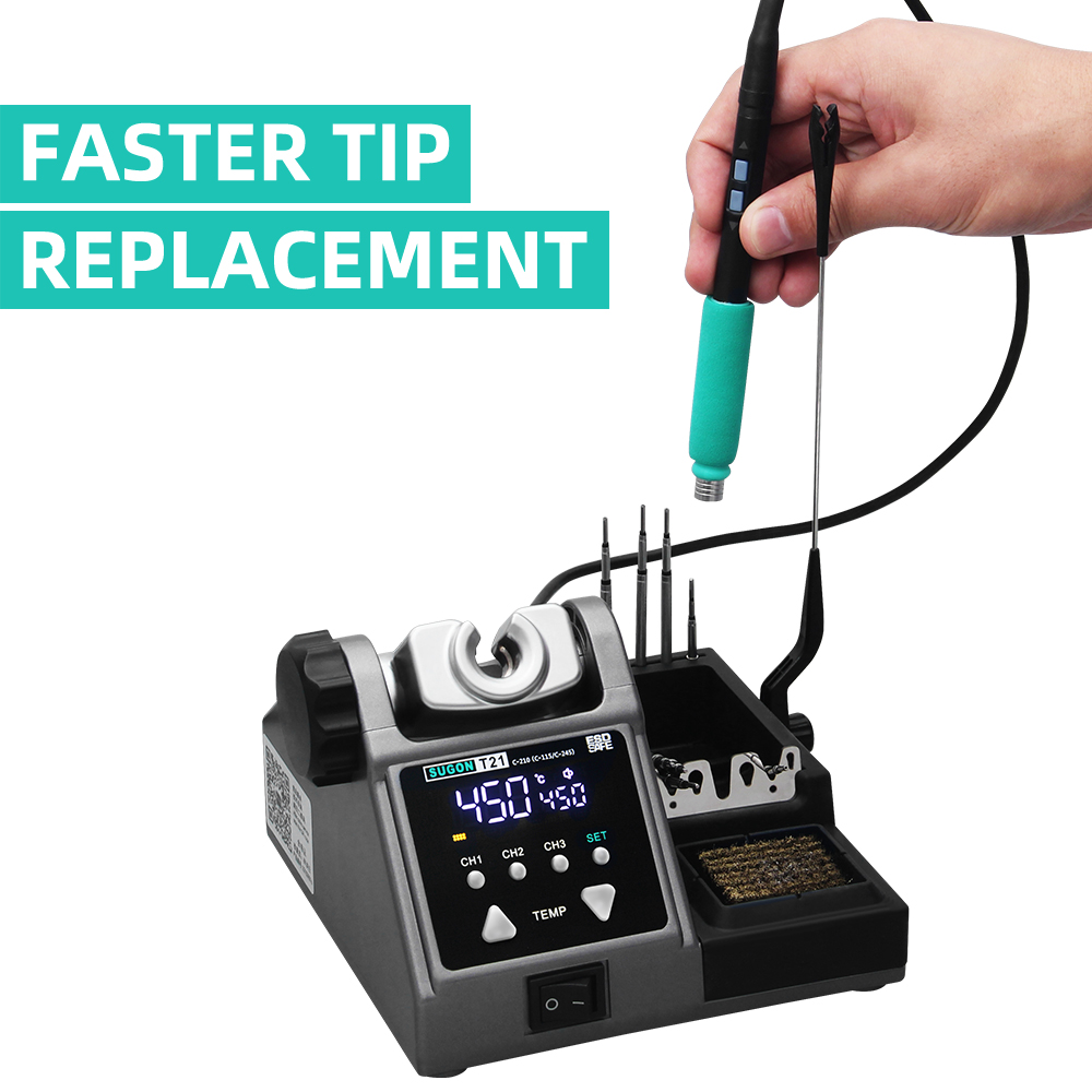 หัวเครื่องเชื่อมเหล็ก T21แบบดั - Soldering Iron Temperature Probe บทวิจารณ์และราคา