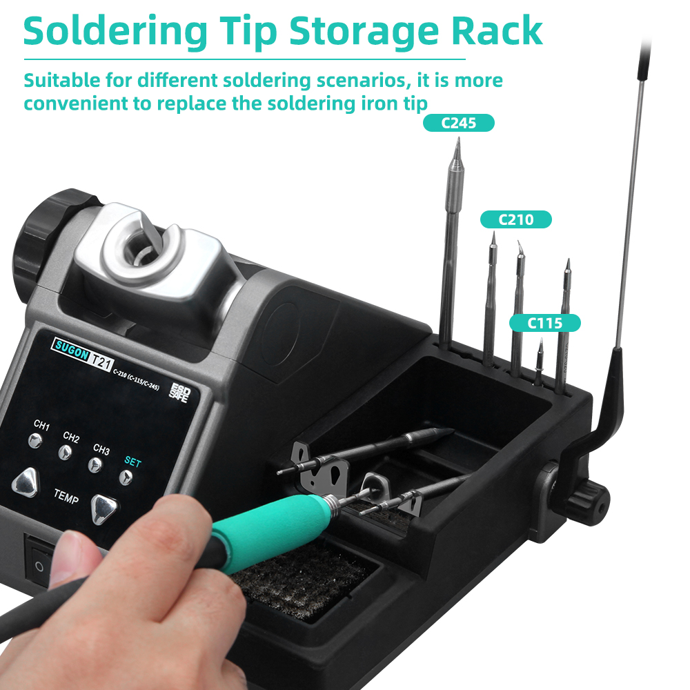 หัวเครื่องเชื่อมเหล็ก T21แบบดั - Soldering Iron Temperature Probe บทวิจารณ์และราคา