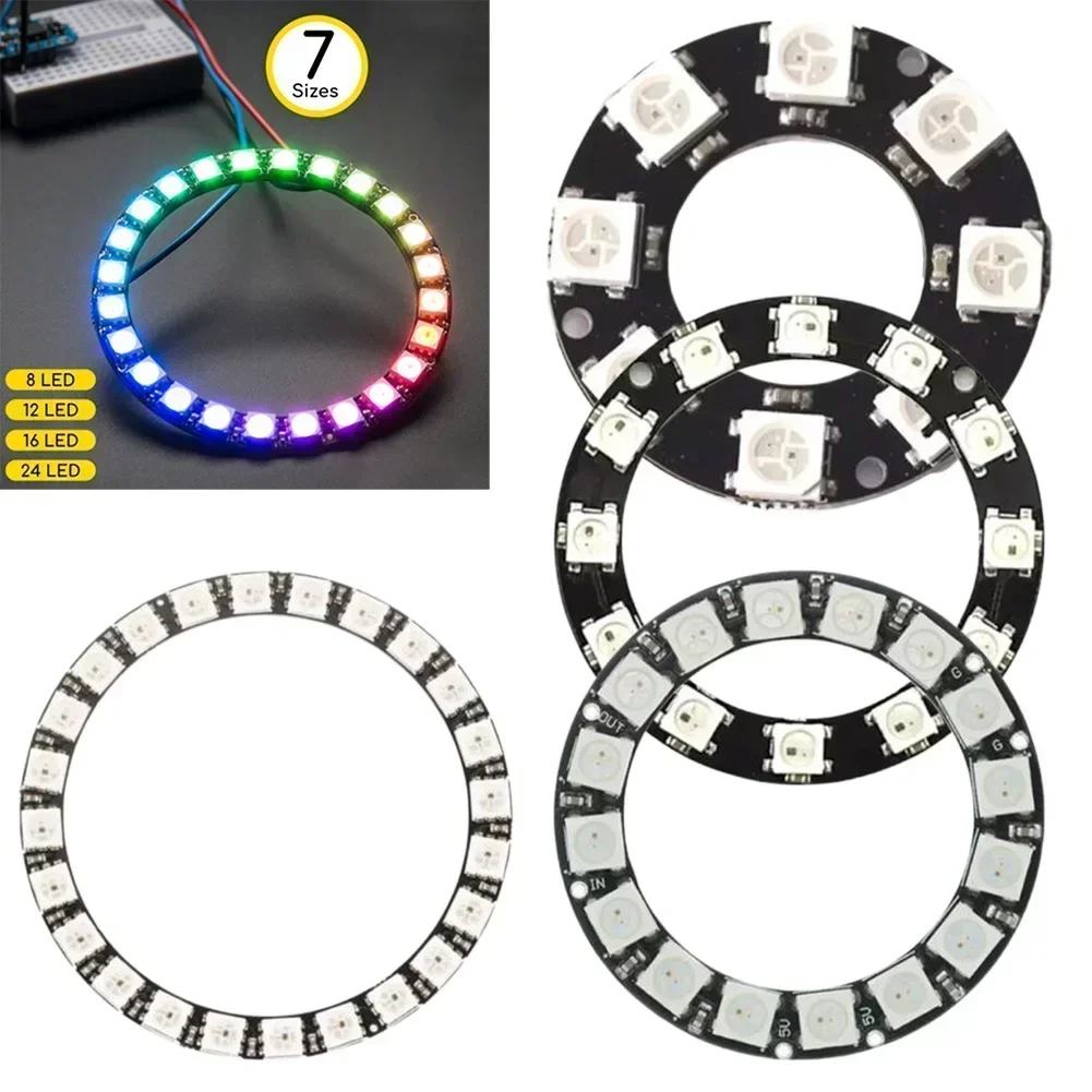 5V LEDs แหวนแอดเดรส RGB LED Ne - Neopixel บทวิจารณ์และราคา