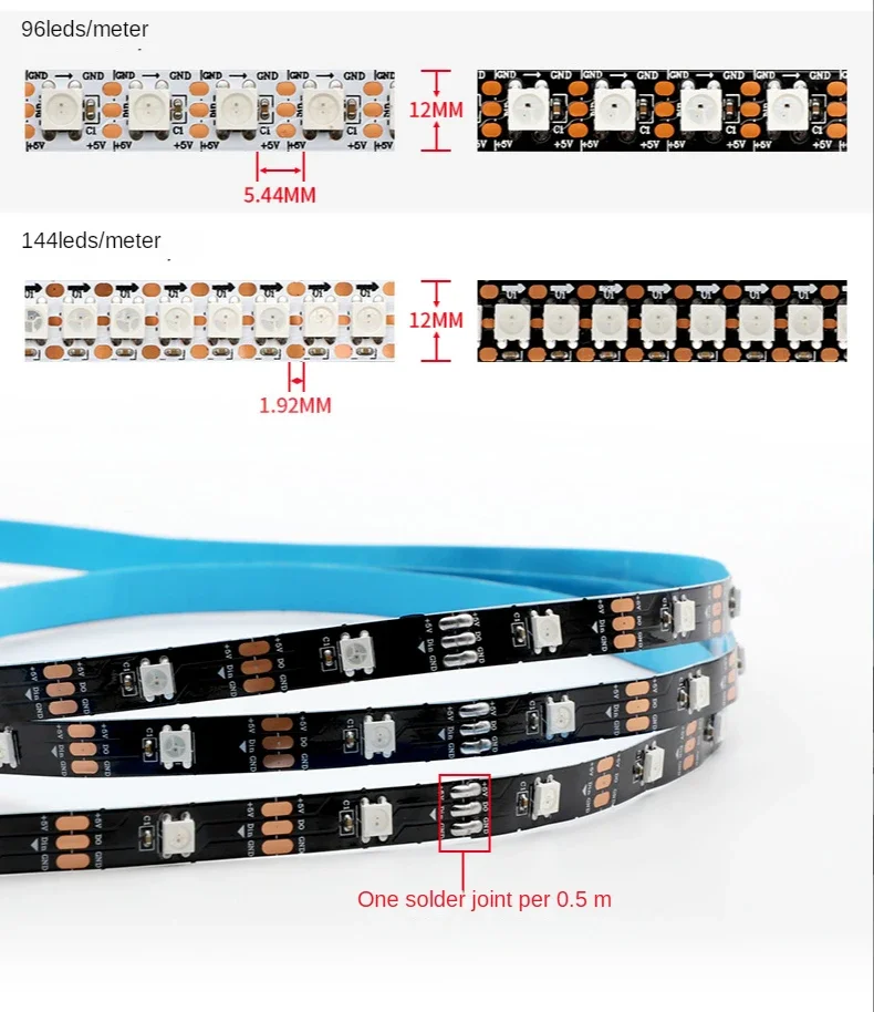 ไฟแถบ LED อัจฉริยะ WS2812B 30/ - Ws2812B Strip 5V บทวิจารณ์และราคา