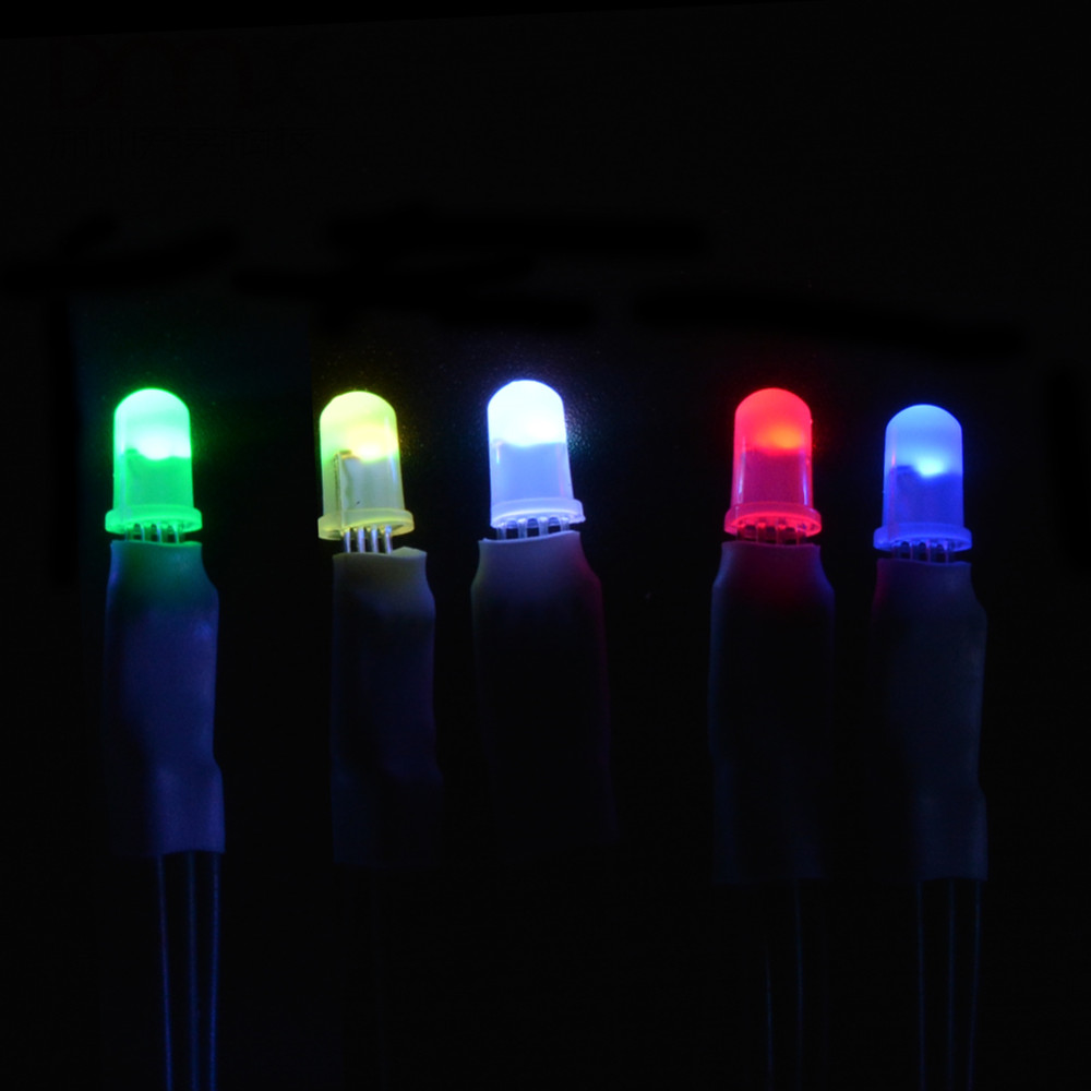 RGB LED ชิป DC5V กระจายรอบหมวก - Neopixel บทวิจารณ์และราคา