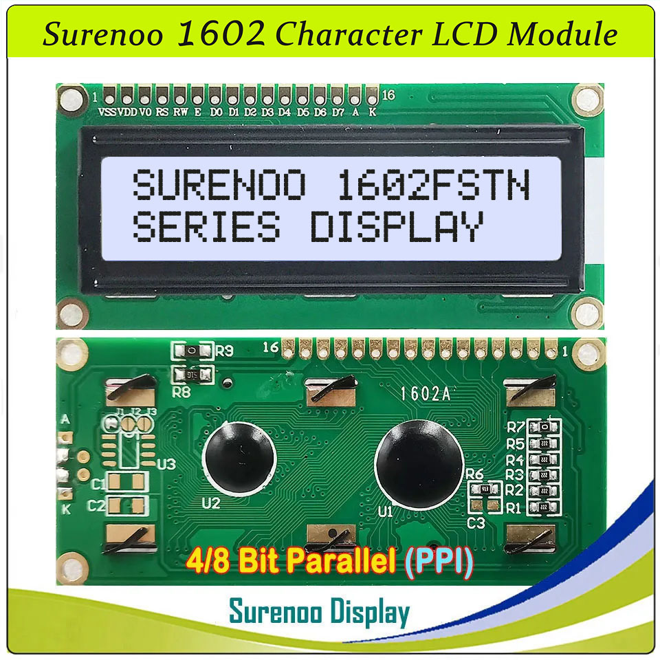 โมดูลจอแสดงผล LCD แบบขนาน Sure - Lcd 1602 บทวิจารณ์และราคา