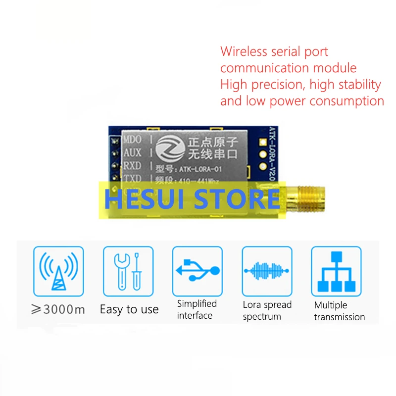 โมดูล ATK-LORA-01 โมดูล LORA โ - Lora Sx1278 บทวิจารณ์และราคา