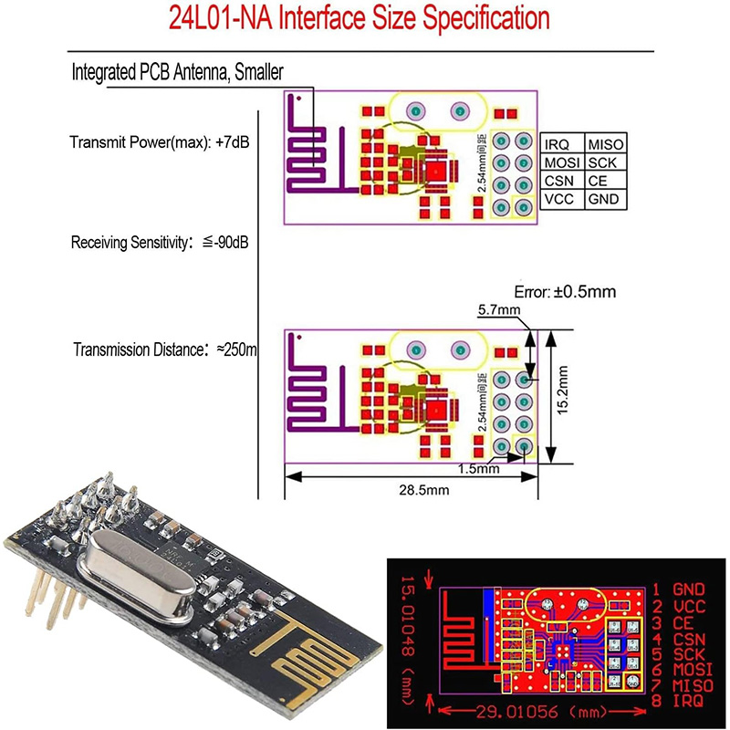NRF24L01+ โมดูลการรับส่งข้อมูล - Nrf24L01 บทวิจารณ์และราคา