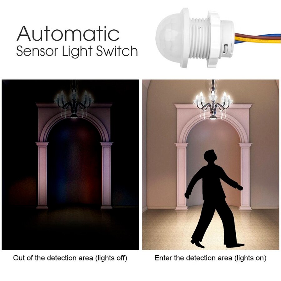 เซนเซอร์เซ็นเซอร์ตรวจจับการเคล - Pir Motion Sensor บทวิจารณ์และราคา