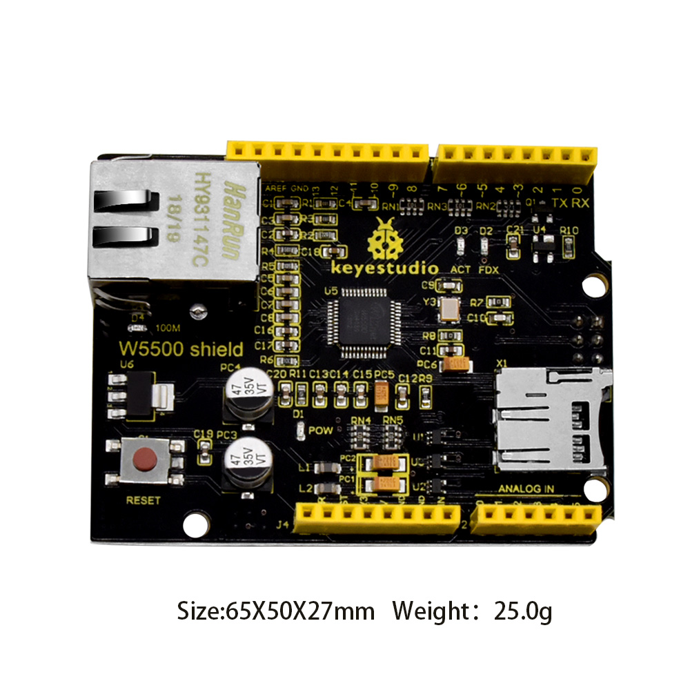 Keyestudio W5500 Ethernet Shie - Ethernet W5500 บทวิจารณ์และราคา
