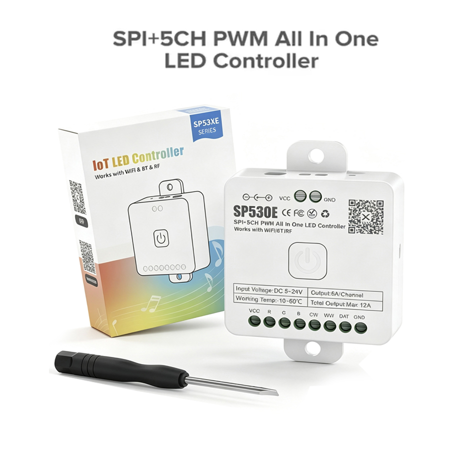 SP530E คอนโทรลเลอร์ LED ออลอิน - Ws2812B Strip 5V บทวิจารณ์และราคา