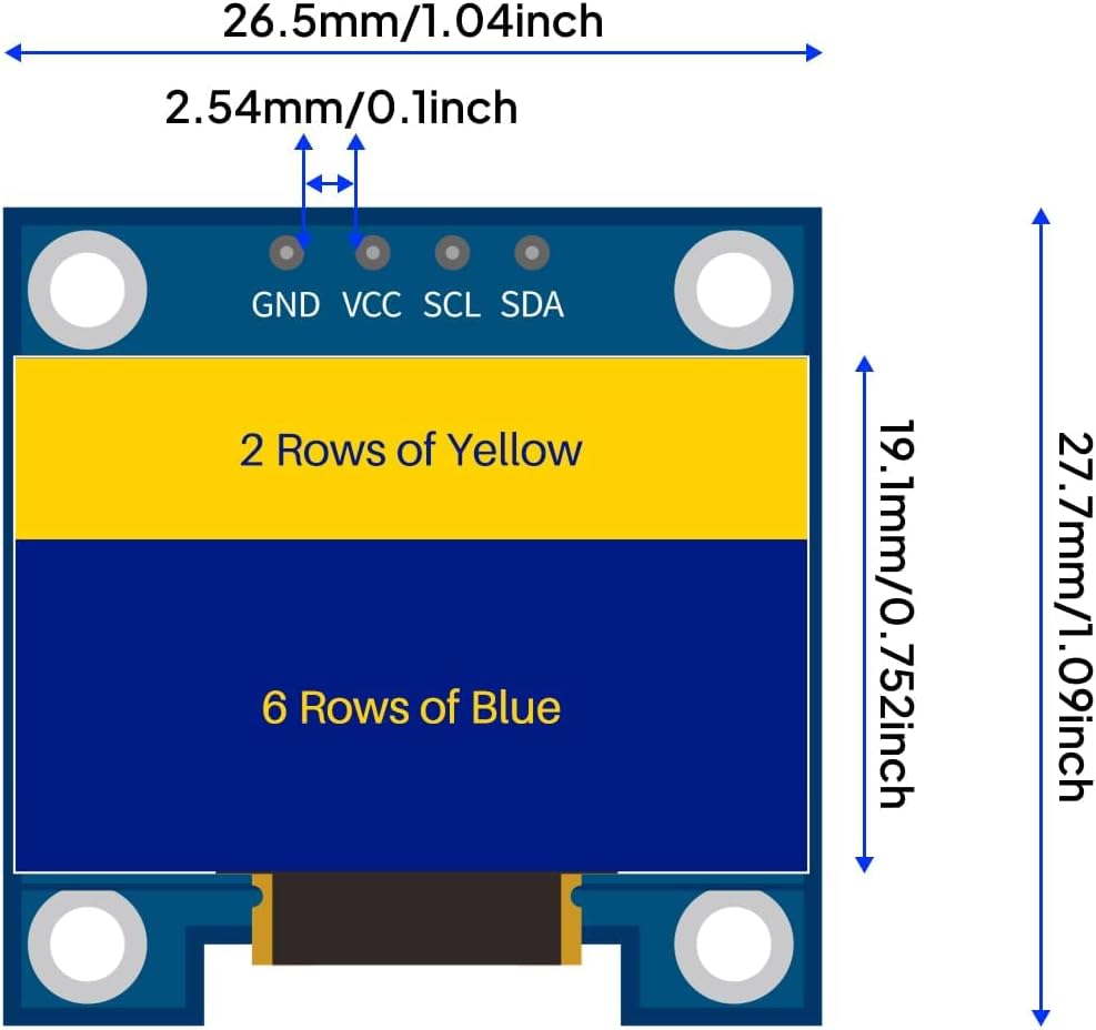 3 ชิ้น 0.96 นิ้วหน้าจอ OLED โม - Ssd1306 บทวิจารณ์และราคา
