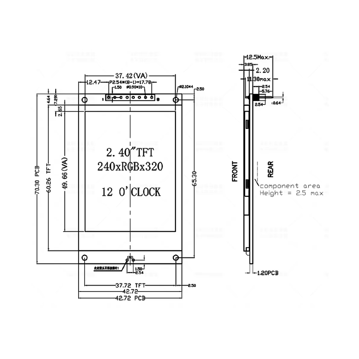โมดูลจอแสดงผล TFT LCD ขนาด 2.4 - Tft Display 2.4 บทวิจารณ์และราคา