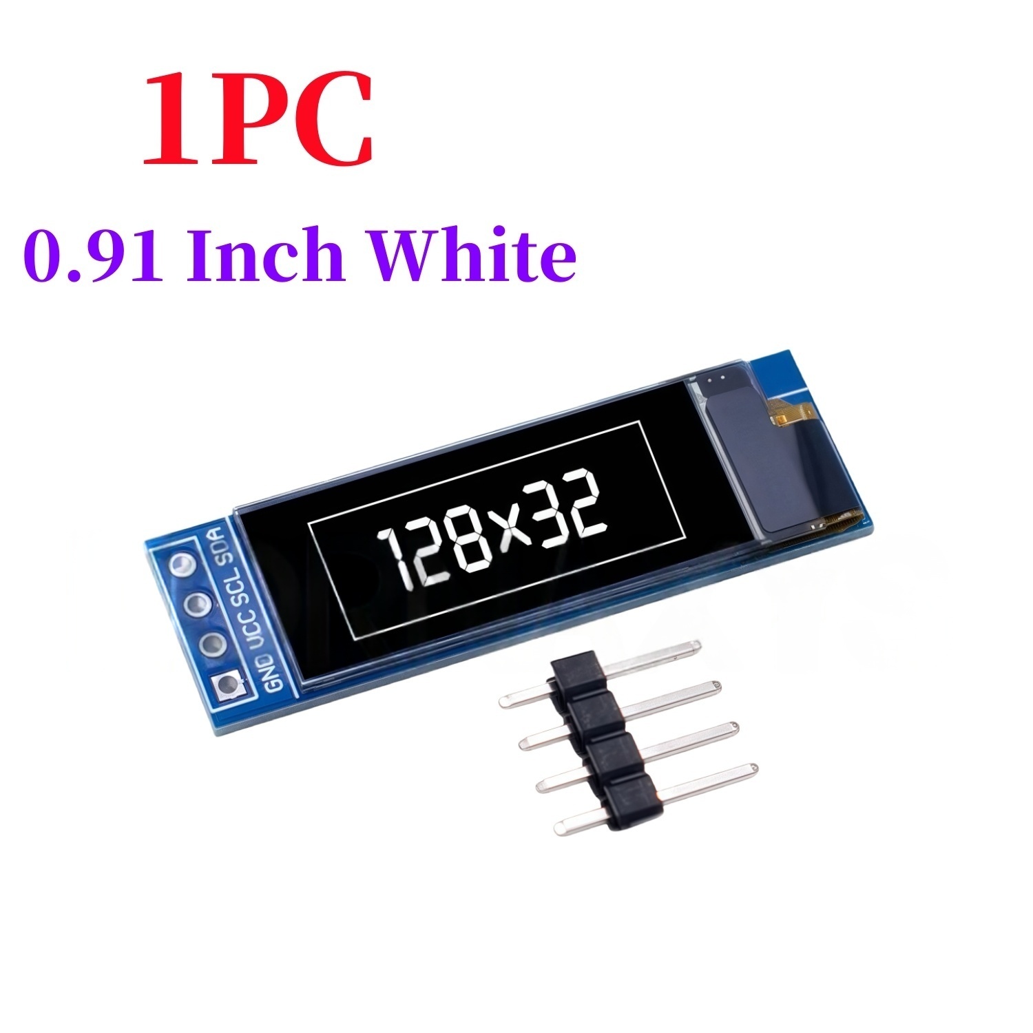 0.91 นิ้ว 128x32 IIC I2C สีขาว - Ssd1306 บทวิจารณ์และราคา