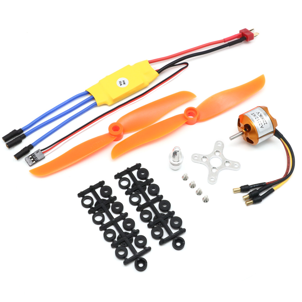 มอเตอร์30A ไร้แปรงถ่าน A2212 2 - Servo Sg90 บทวิจารณ์และราคา