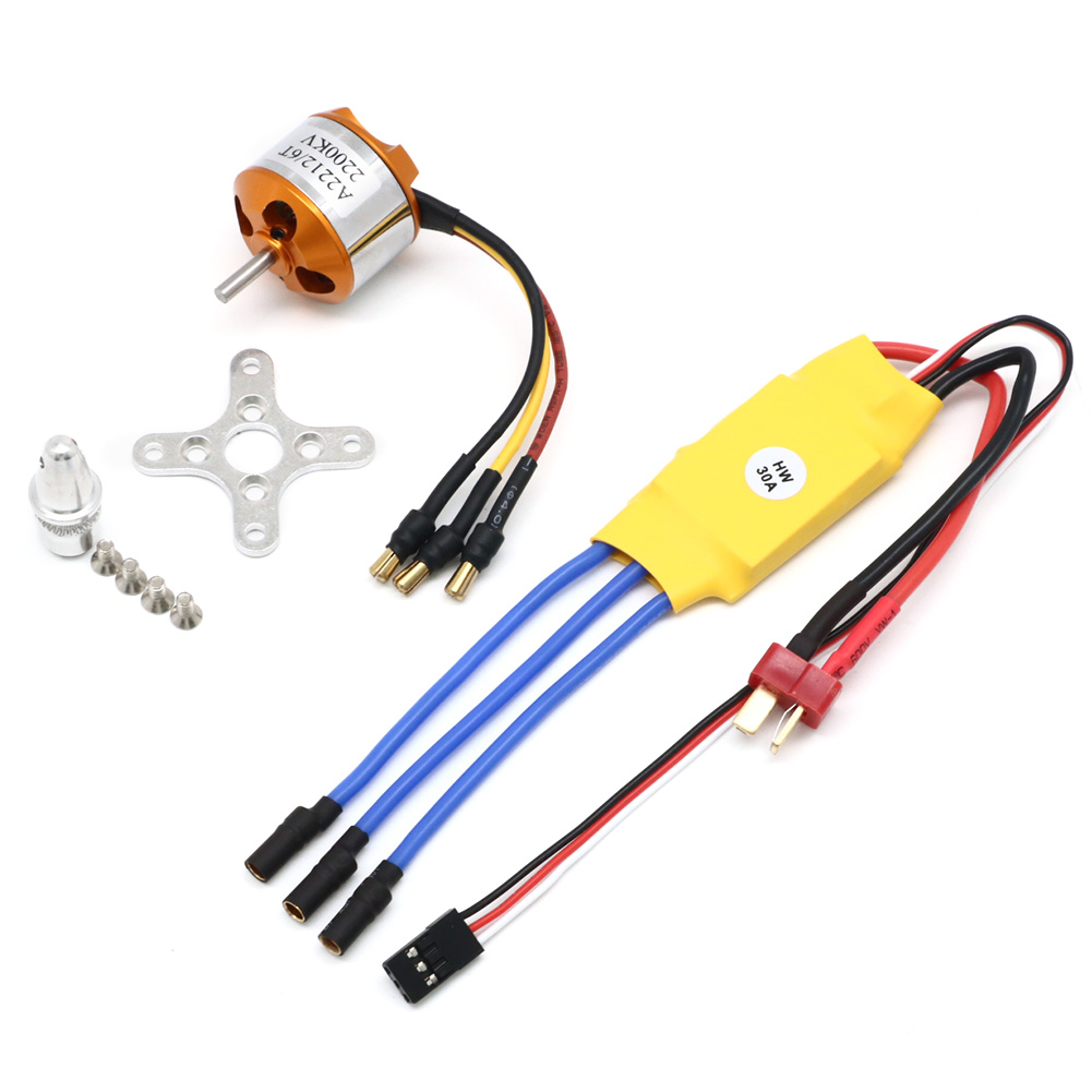 มอเตอร์30A ไร้แปรงถ่าน A2212 2 - Servo Sg90 บทวิจารณ์และราคา