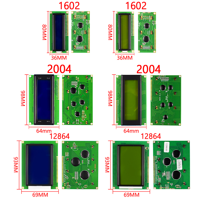 โมดูล LCD สีฟ้าสีเขียวสำหรับ A - Lcd 1602 บทวิจารณ์และราคา