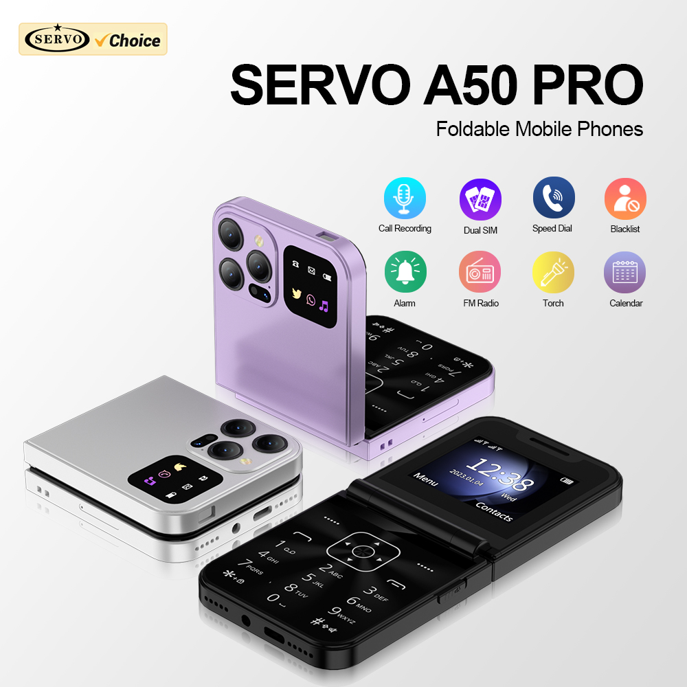 SERVO A50 PRO พลิกโทรศัพท์มือถ - Tft Display 2.4 บทวิจารณ์และราคา