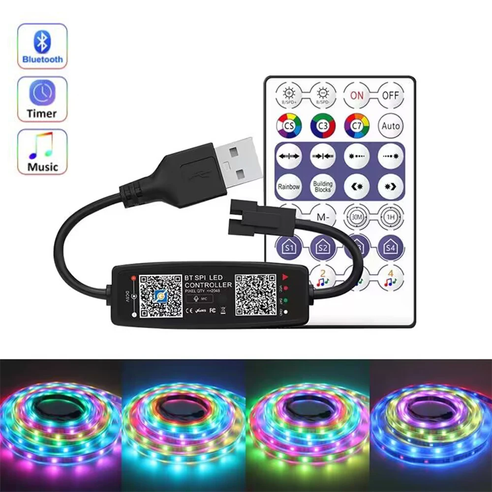 เครื่องควบคุม WS2812B เพลงบลูท - Ws2812B Strip 5V บทวิจารณ์และราคา