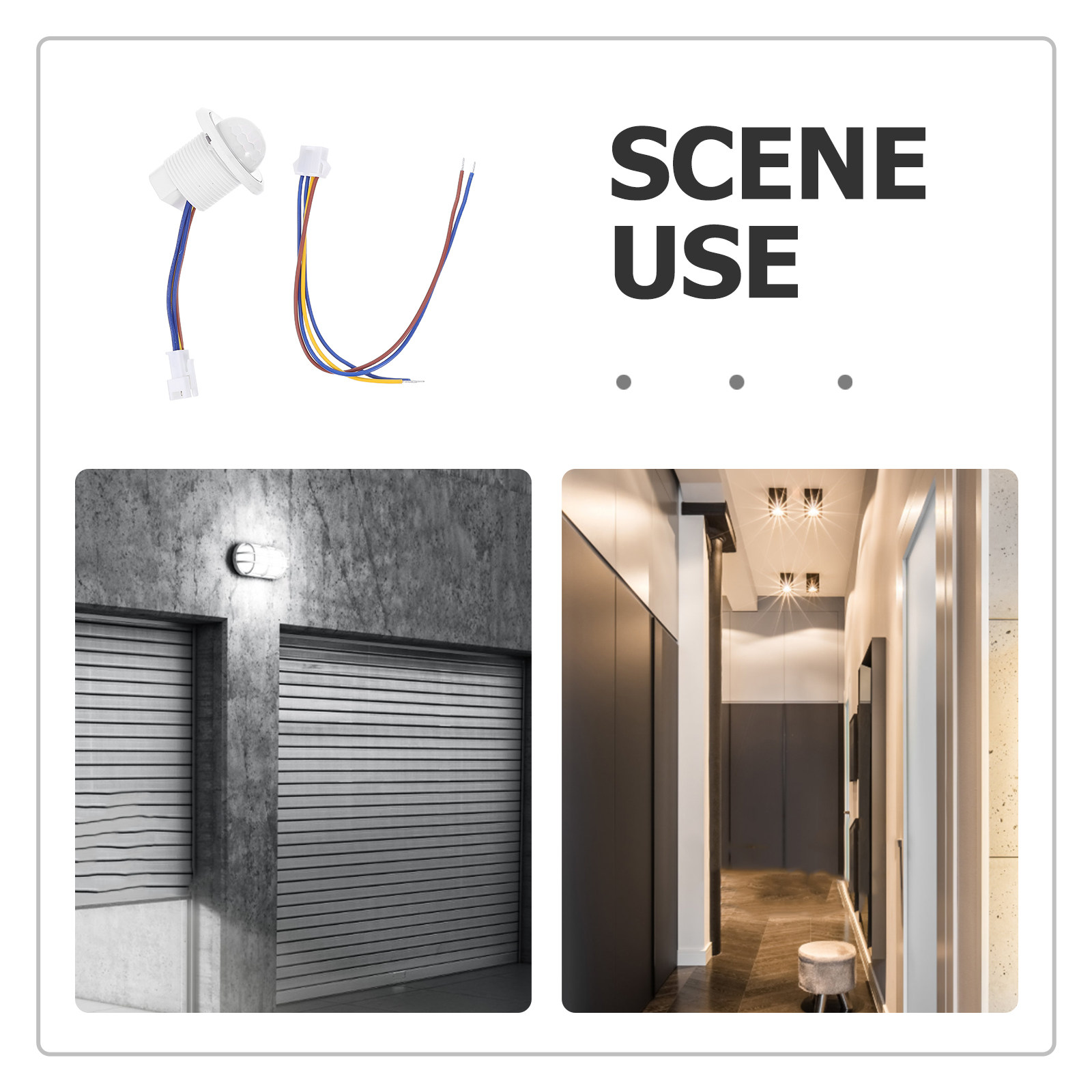 สวิตช์ไฟเซ็นเซอร์ตรวจจับความเค - Pir Motion Sensor บทวิจารณ์และราคา