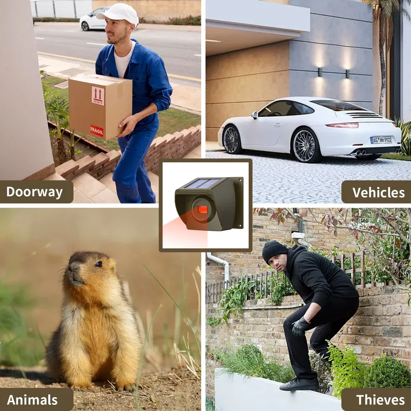 ระบบเตือนภัยไร้สายพลังงานแสงอา - Pir Motion Sensor บทวิจารณ์และราคา