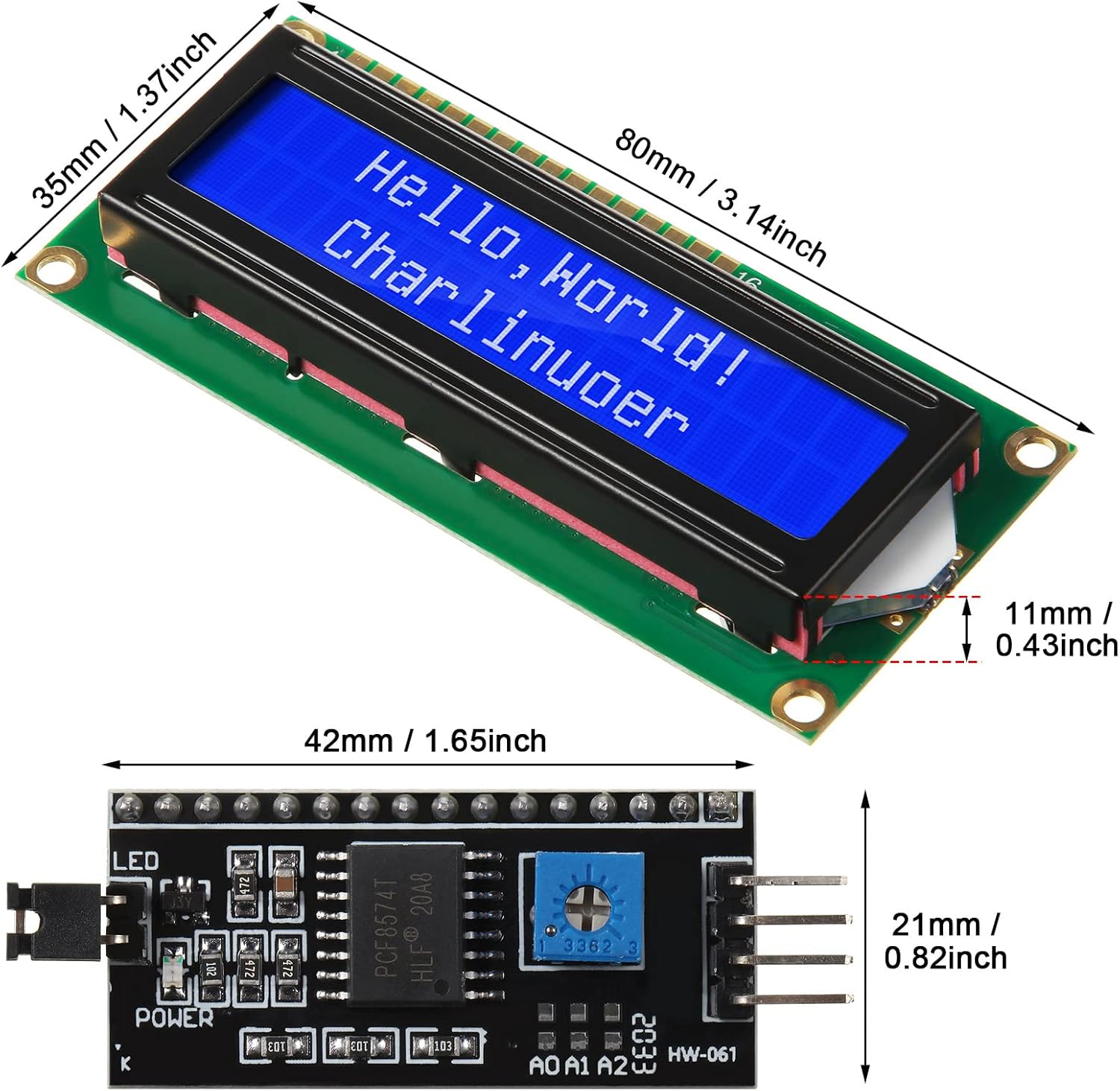 ชุดหนึ่ง 1602 LCD 20*4 หน้าจอส - Lcd 1602 บทวิจารณ์และราคา