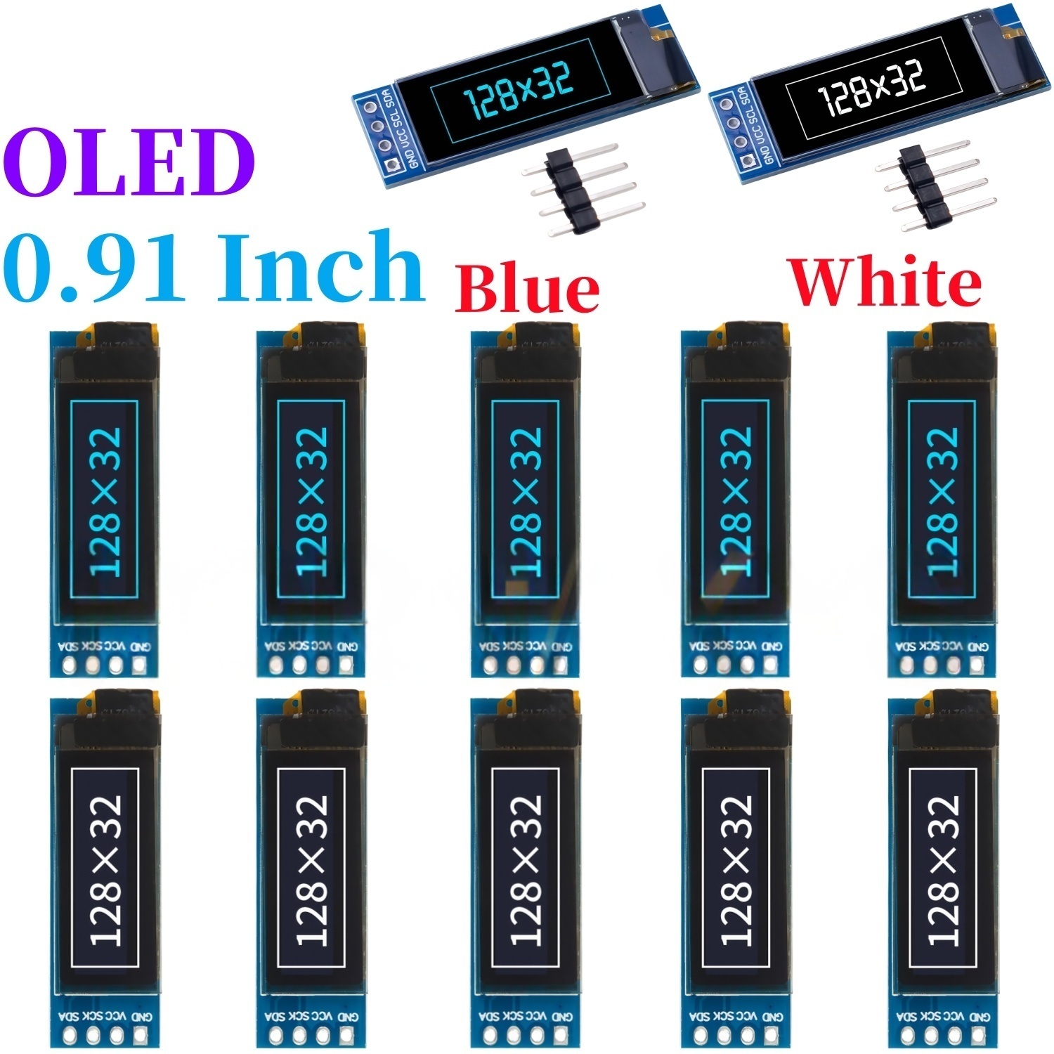 XZG 1-20PCS 0.91 นิ้ว 128x32 I - Ssd1306 บทวิจารณ์และราคา
