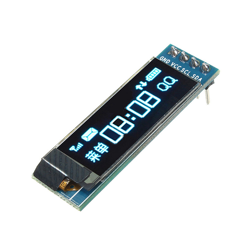0.91 นิ้วโมดูลแสดงผล OLED สีขา - Ssd1306 บทวิจารณ์และราคา