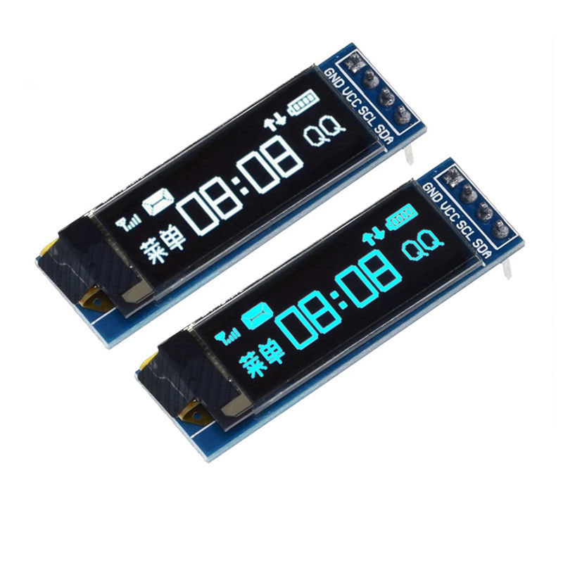 0.91 นิ้วโมดูลแสดงผล OLED สีขา - Ssd1306 บทวิจารณ์และราคา