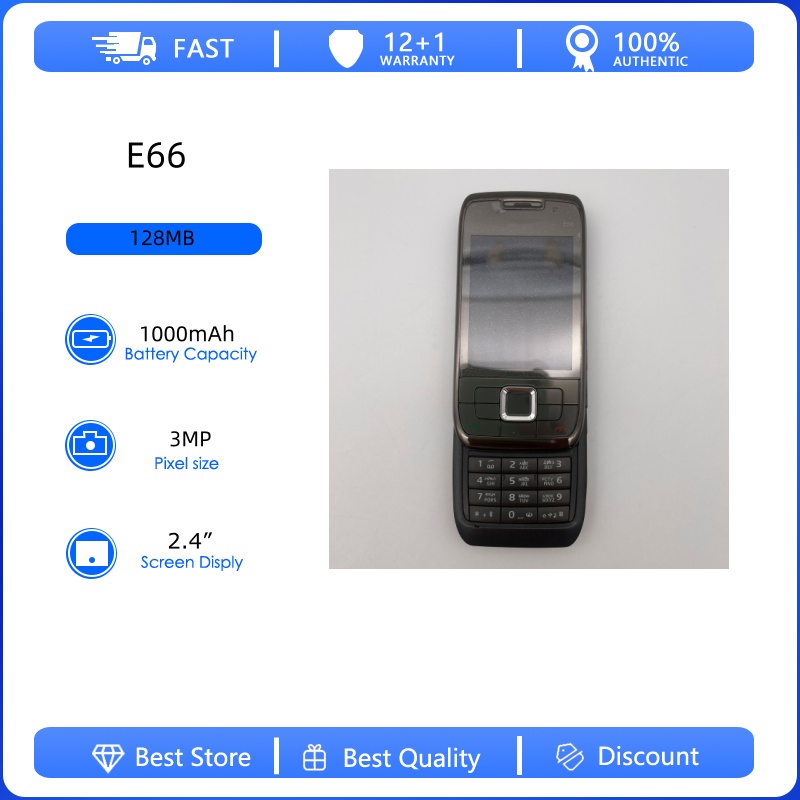 โทรศัพท์มือถือ E66 3G WIFI GSM - Tft Display 2.4 บทวิจารณ์และราคา