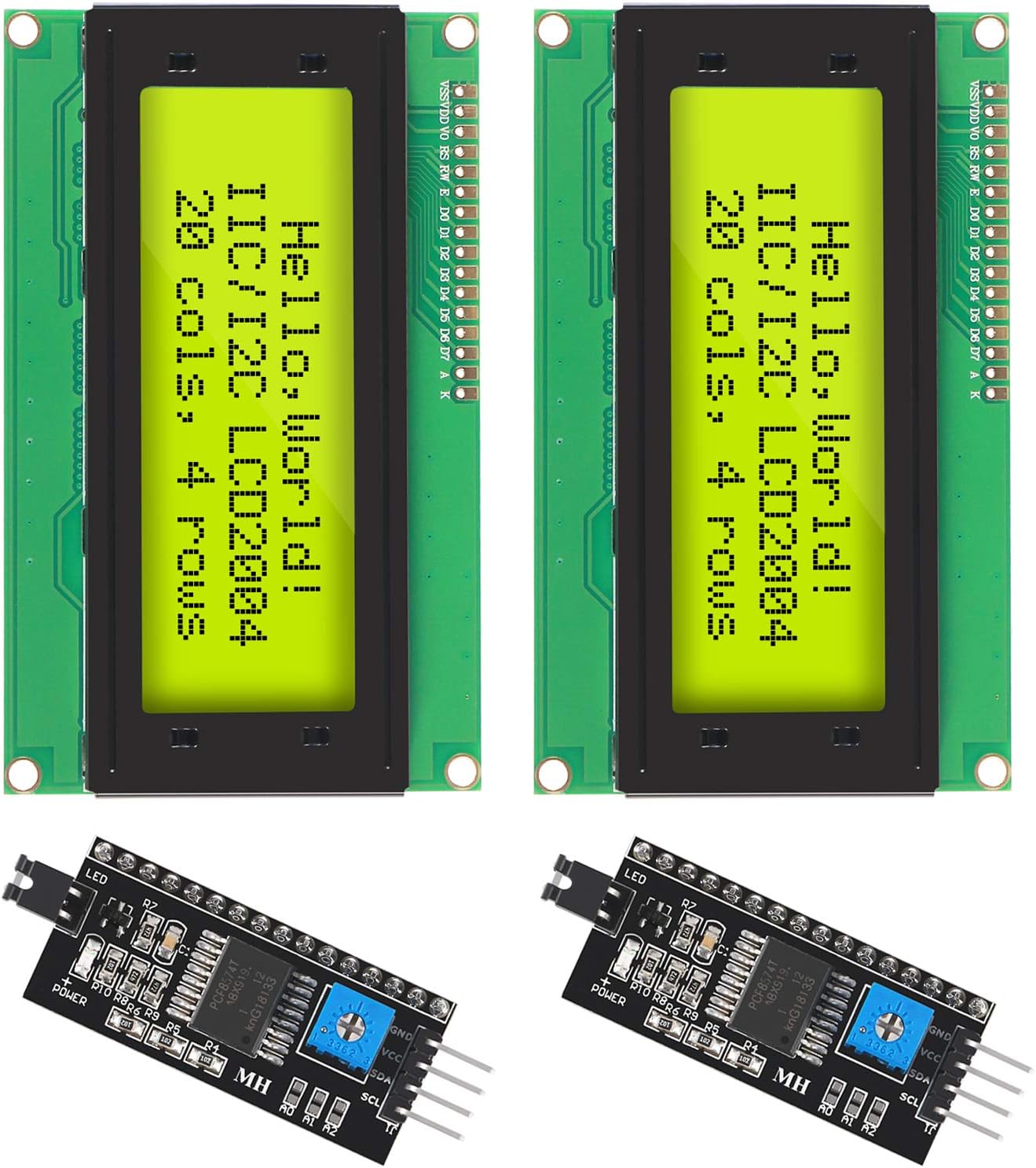2ชิ้น I2C IWI อนุกรมจอแอลซีดี2 - Lcd 1602 บทวิจารณ์และราคา
