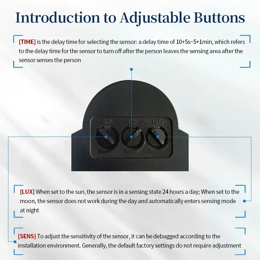 PIR Motion Sensor 220V 110V 12 - Pir Motion Sensor บทวิจารณ์และราคา