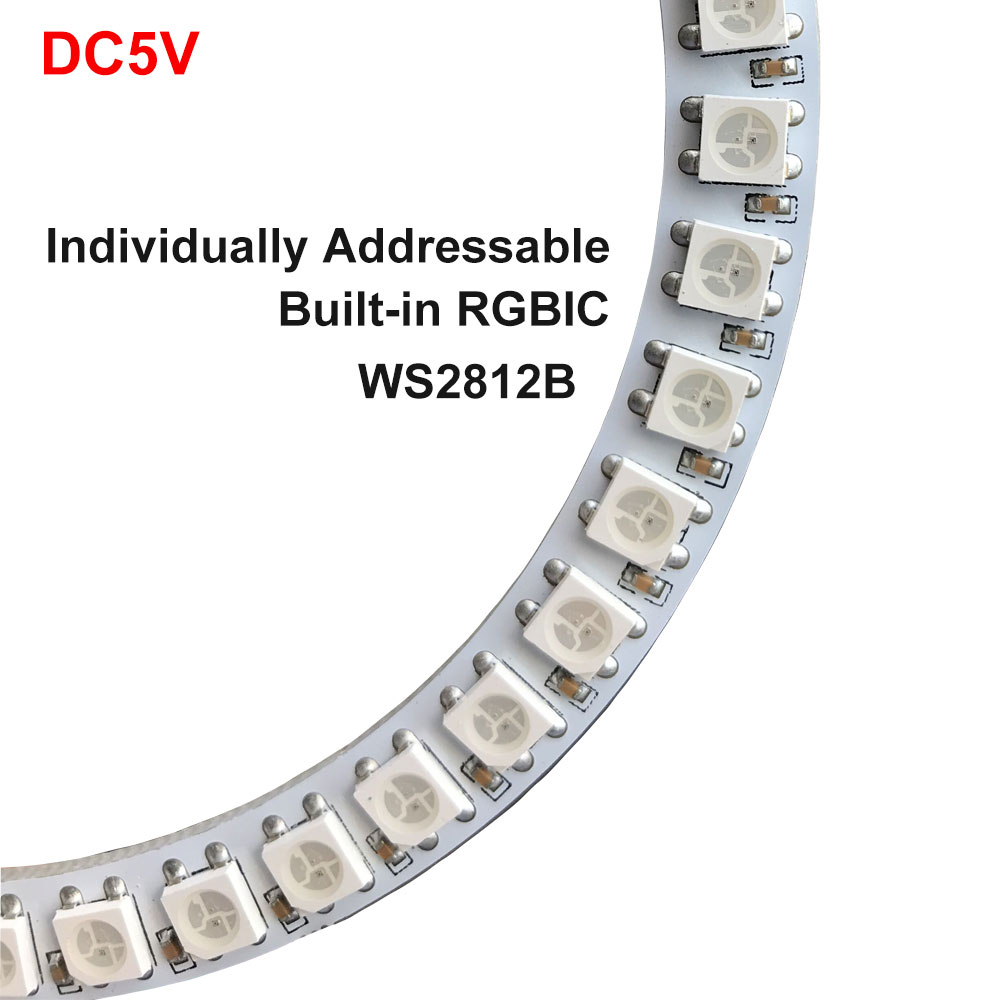DC5V 12V WS2812B SK6812 Luces  - Ws2812B Strip 5V บทวิจารณ์และราคา