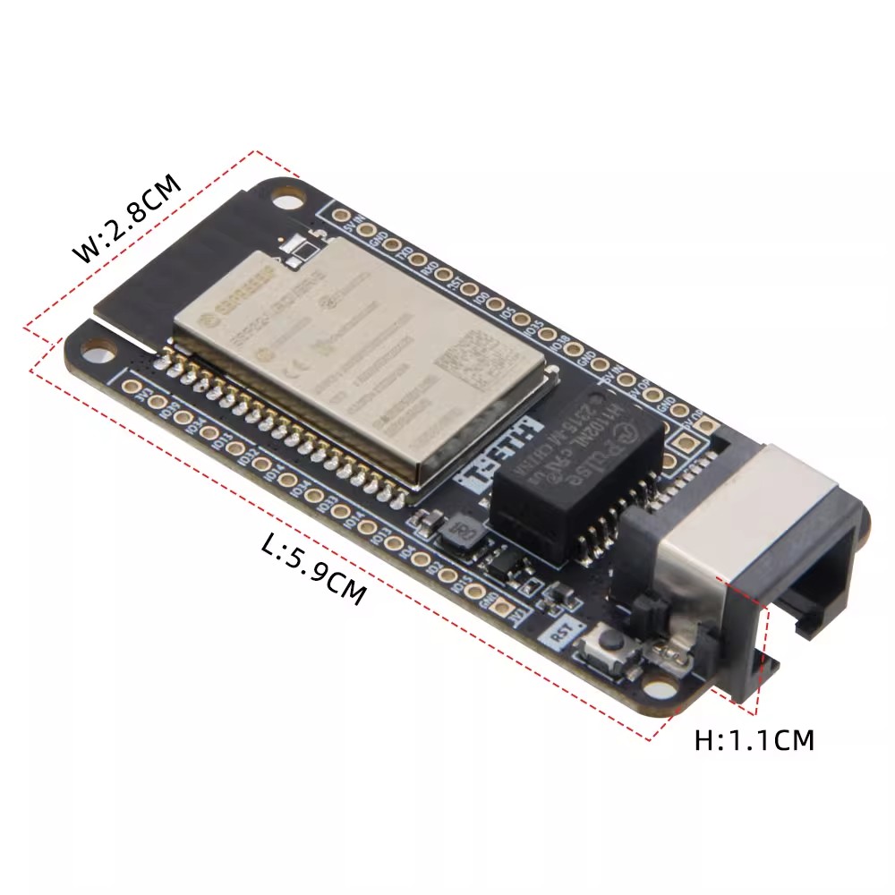 บอร์ดพัฒนา LILYGO T‑ETH‑Lite,  - Ethernet W5500 บทวิจารณ์และราคา